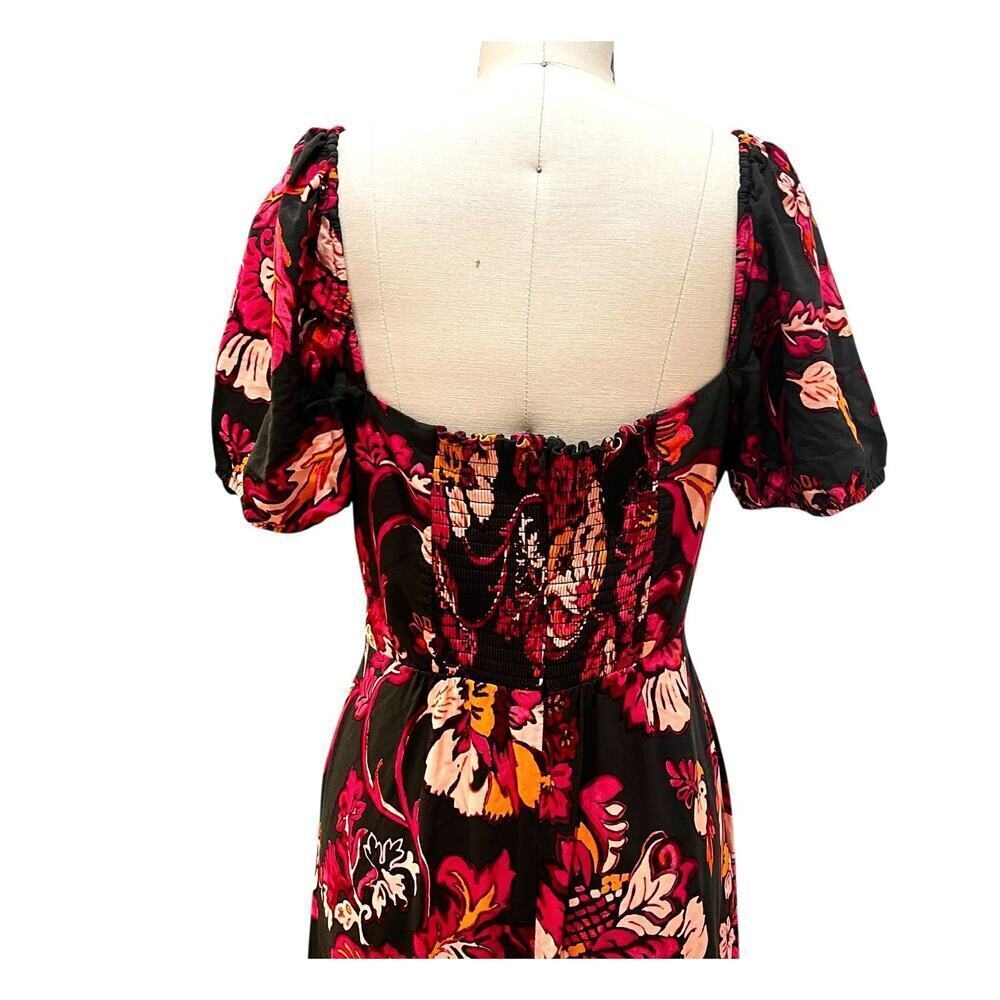 Adrianna by Adrianna Papell Rayon Sweetheart Neck Tiered Midi Dress SZ8 Floral - Picture 10 of 10